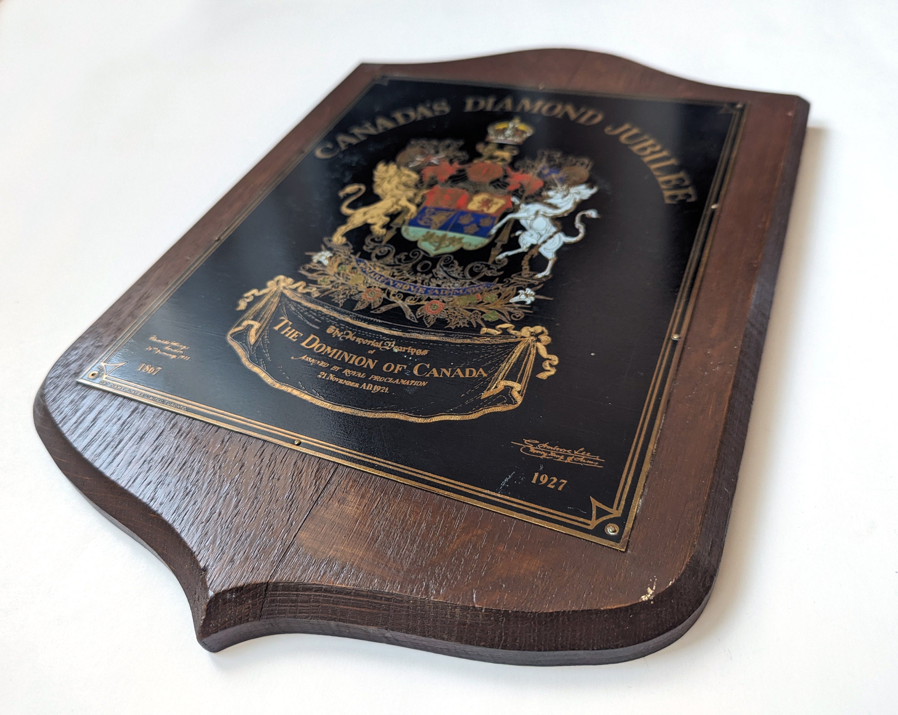 Vintage Limited Edition Canada's Diamond Jubilee 1867-1927