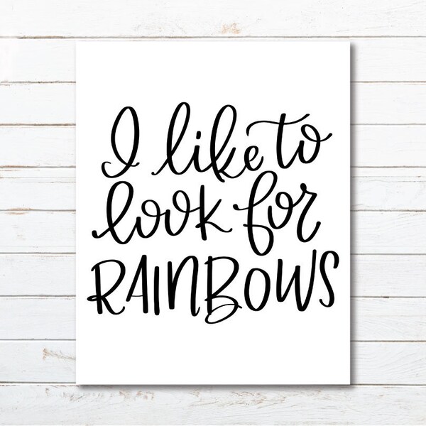 I Like to Look for Rainbows Lds Printable - Etsy