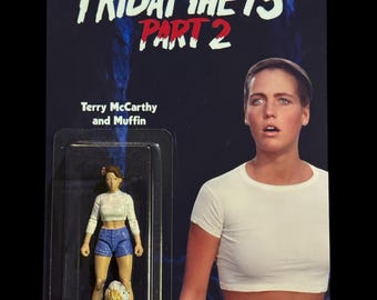 Friday the 13th part 2 custom horror figure Terry McCarthy and muffin