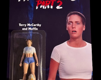 Friday the 13th part 2 custom horror figure Terry McCarthy and muffin