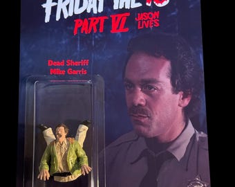 Friday the 13th part 6 custom horror figure dead Sheriff Mike Garris