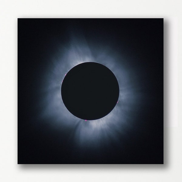 Solar Eclipse 2024 Photography Print 2024 eclipse photo single print total eclipse print solar eclipse photography wall art paper or metal