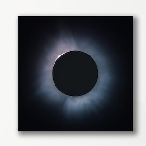 2024 Solar Eclipse Print, Island Falls Maine Wall Art