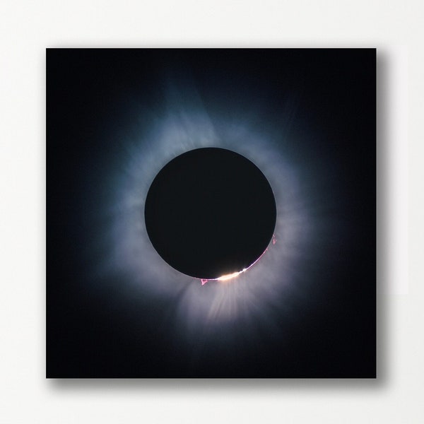 Solar Eclipse 2024 Photography Print 2024 eclipse photo single print total eclipse solar eclipse photography wall art paper or metal