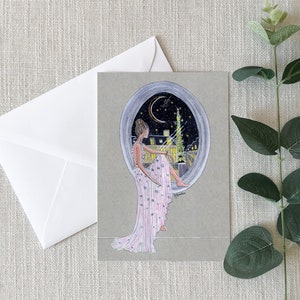 Ciudad de las Luces - 4"x6" - Individual - Regalos para ella - Tarjetas de felicitación - Torre Eiffel - Paris Dreaming - Pensando en ti - Fem - Mejores Amigos