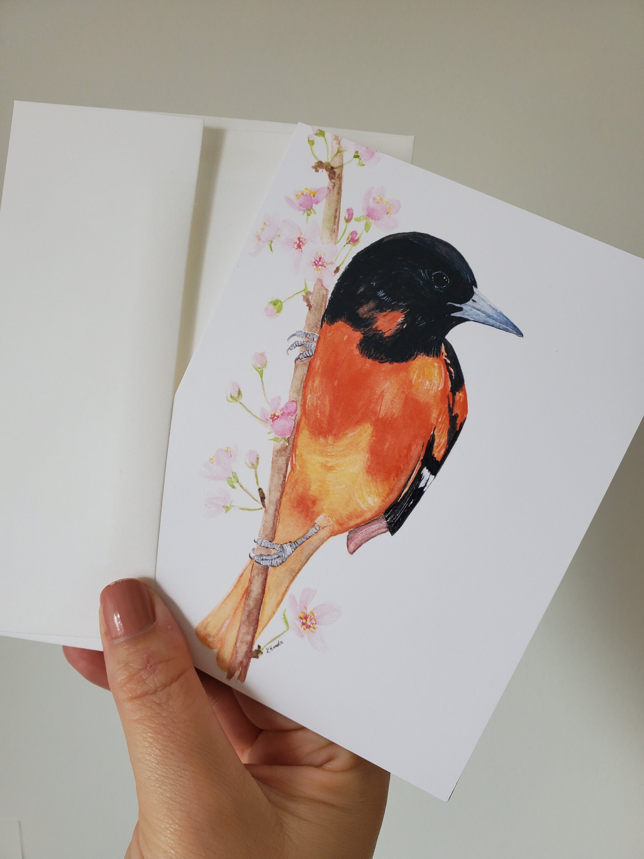 Baltimore Oriole Card Greeting Cards Gifts Etsy Canada