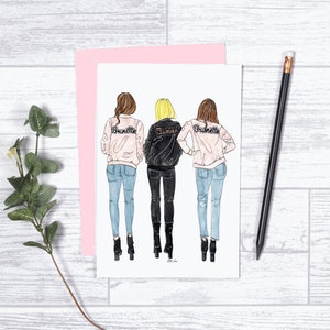 You're the Blonde to my Brunette - Notizkarte - 10x15cm - Grußkarte - Geschenke für sie - Motivieren - Ermutigung - Beste Freunde - Rosenquarz