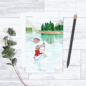 Not All Who Wander Are Lost - Note Cards - Gifts for her - 4"x6" - Individual - Canoeing - Wilderness - Great Outdoors - Adventure -Discover