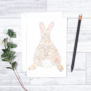 Coniglio coniglio - Biglietti da visita - 4"x6" - Individuale - Biglietto d'auguri - Regali per lui - Arte della natura - Per bambini - Carte animali - Amanti coniglietti