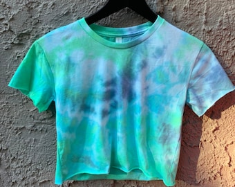 Seafoam Tie Dye Crop Top