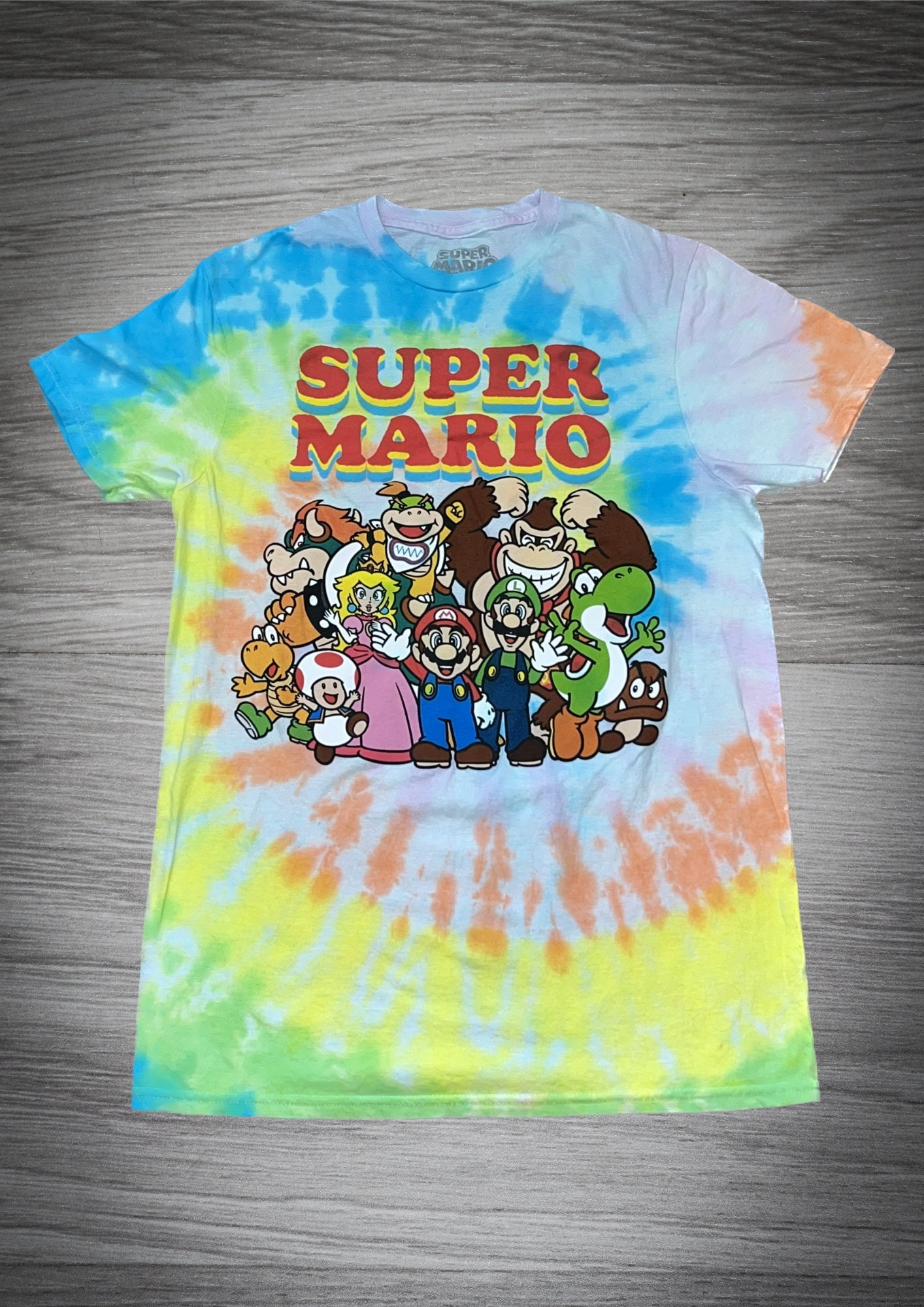 Mario Rainbow Tie Dye (Size S)