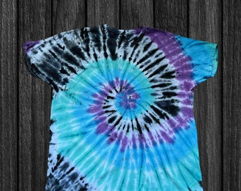 Camiseta Tie Dye Espiral Oscura (Talla XL)