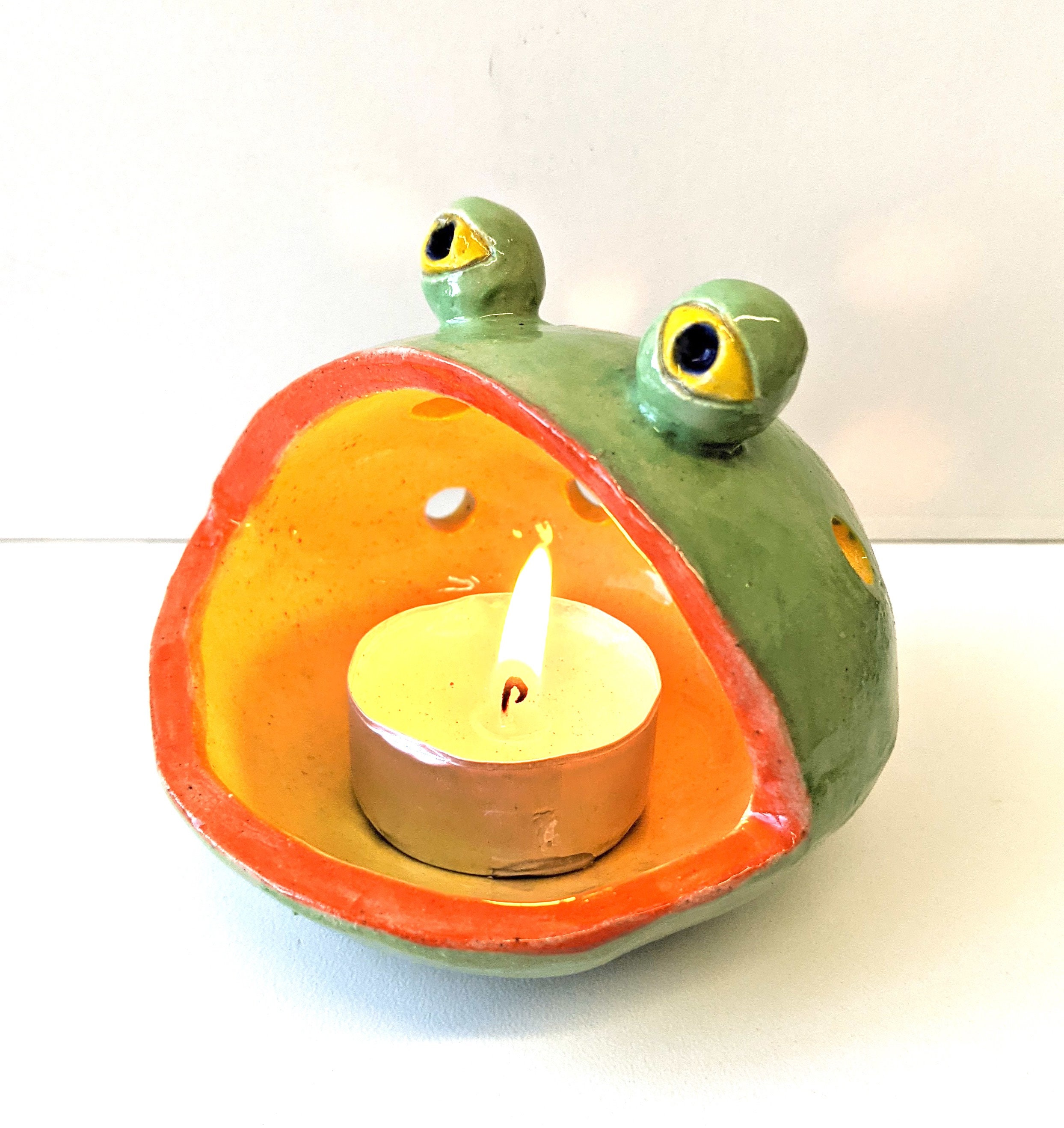 Frog Candle Holder for sale Only 4 left at 75