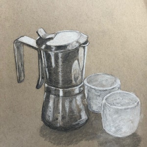 Espresso Maker with Espresso Cups