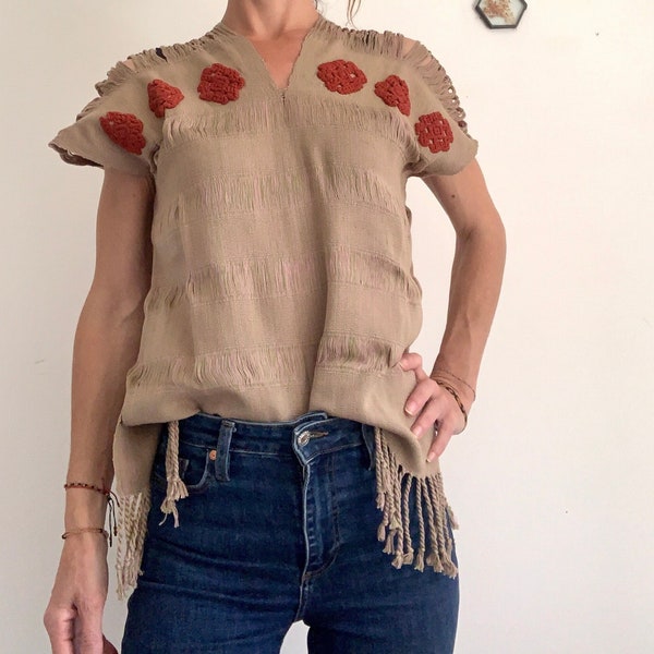 Blouse mexicaine brodée