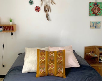 Embroidered cushion