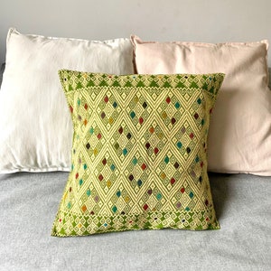 Embroidered cushion
