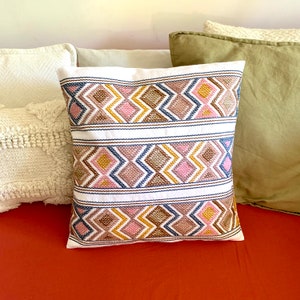 Embroidered cushion