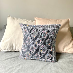 Embroidered cushion