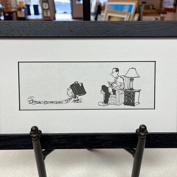 Framed Calvin and Hobbes Dad Comic Bill Watterson