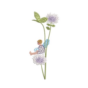 Gartenfee Maschine Embroidery Blumen Ostern Blumen botanische Elfe Muster Sofort Download ZIP - JEDE GRÖßE