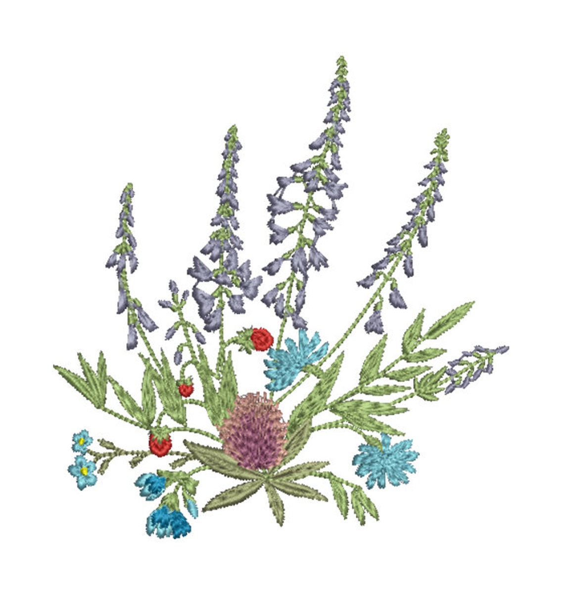 Meadow Flower Herb Machine Embroidery Daisy Tablecloth Floral Etsy UK