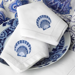 Jakobsmuschel Sea Shell Nautical Chinoiserie Coral Reefs Tropischer Ozeanfisch Maschinenstickerei Design Muster Instant Download Zip - 9 Größen