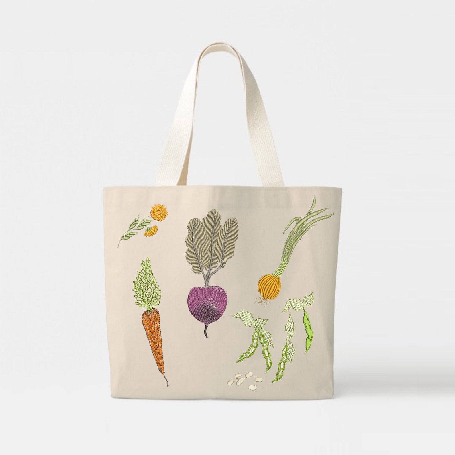 Happy Vegetables Garden Machine Embroidery Herb Salad Greens - Etsy