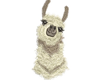 Llama Alpaca Bohemian Reindeer Happy Farm Animal Horse Holiday Machine Embroidery Design Instant Download ZIP- 4 sizes