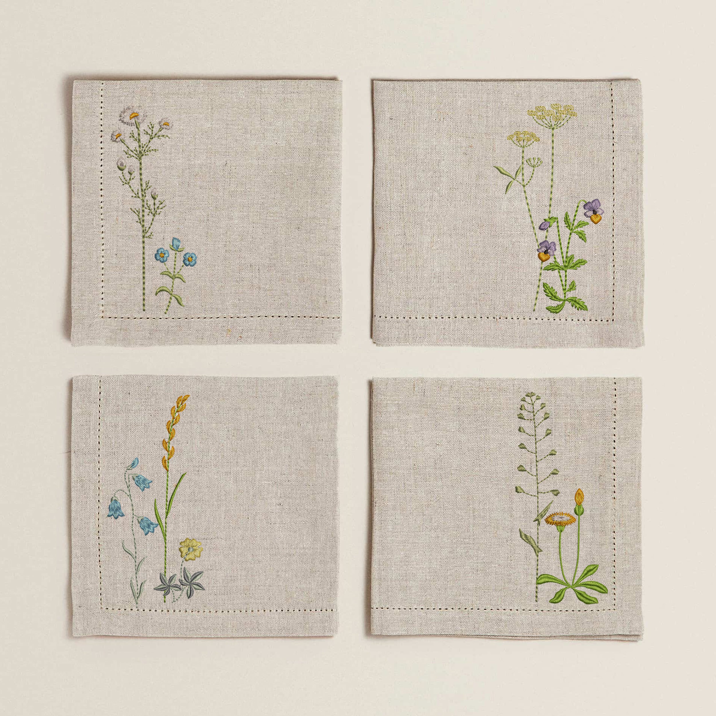 Wild Meadow Flower Herb Machine Embroidery Mask Daisy Easter