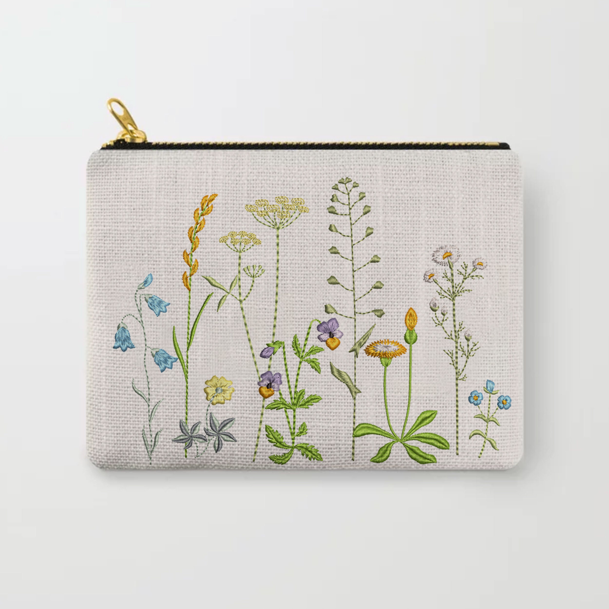 Wild Meadow Flower Herb Machine Embroidery Mask Daisy Easter