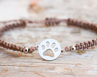 Stainless Steel Footprint Bracelet | Summer bracelets | Footprint Bracelet | Friendship bracelets | Nature bracelets | Dog bracelet