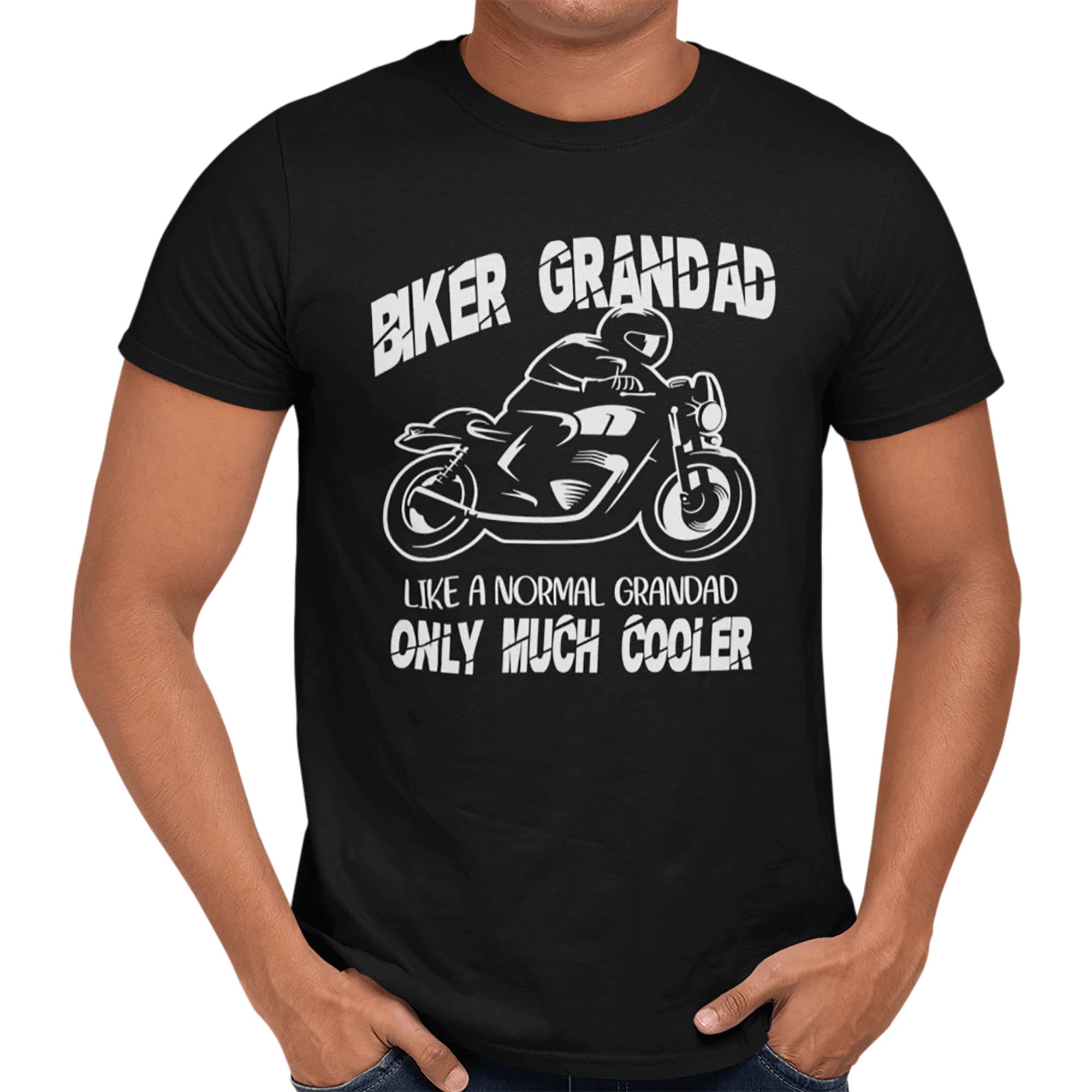 biker grandad t shirt