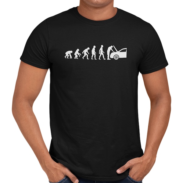 Getting Shirty Car Mechanic Evolution Men's/Unisex T-Shirt