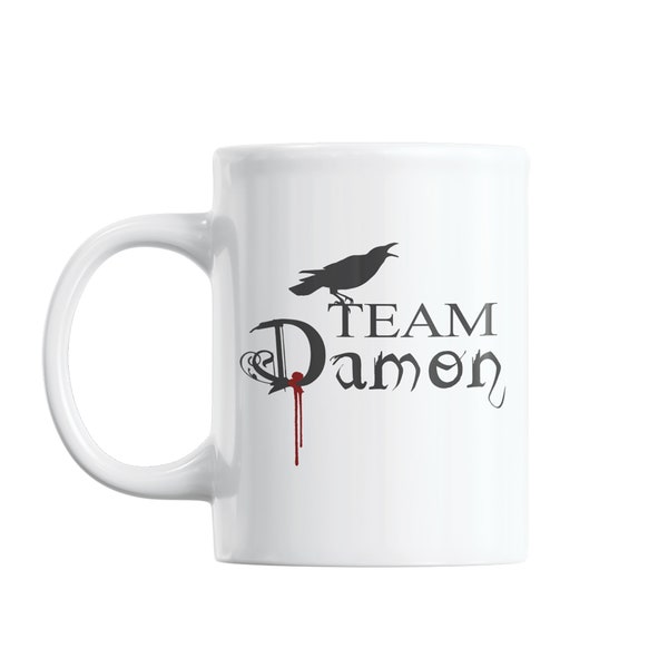 Getting Shirty Team Damon (inspired by The Vampire Diaries) Novelty Ceramic Coffee/Tea Mug