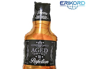 Geen verzendkosten!! 91*46cm Grote Whiskyfles Bier Champagne Cup Folie Ballon Gelukkige Volwassen Verjaardag Huwelijksviering Party Decor Supplies