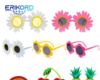 Funny Party Sunglasses Birthday Party Glasses Tropical Fancy Dress Favors Fun Summer Wedding Birthday Party Photo Booth Props Supplies