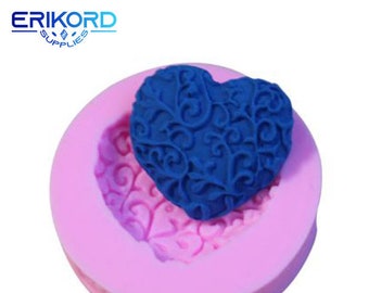 Silikonform Liebe Herzförmige Fondant Kuchen Dekorieren Silikon Seifenform Silikon Backform Umweltfreundliches Food Grade Silikon