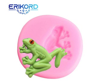3D Frog Silicone Cake Baking Fondant Mold Animals Cupcake Topper DIY Cake Decorating Tools Polymer Clay Candy Chocolate Moulds Free Shipping