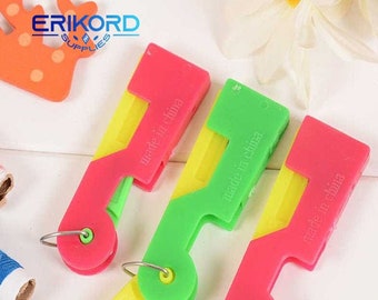 5Pcs New Sewing Needle Threader Thimble Thread Tool Threader Elderly Guide Easy Device Automatic Thread Sewing Supplies