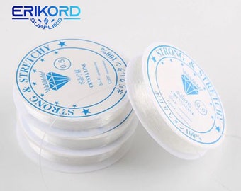 Chaîne de cristal élastique plat de 0.8 mm en gros pour création de