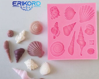 3D Sea Shell Conch DIY Mold Creative Silicone Fondant Cake Chocolate Baking Tool