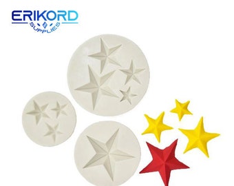 3D Star Shape Silicone Mold Cake Baking Decorating Tools Clay Resin Sugar Candy Fondant Baking Moulds Chocolate Molds Cake Cookies Decor