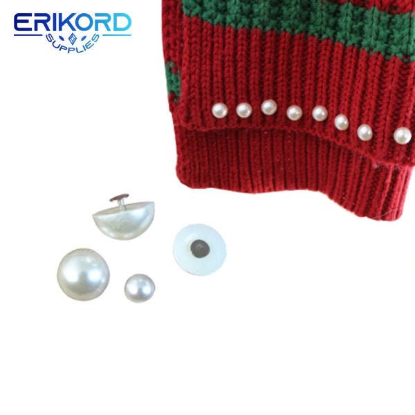 50 pièces demi-ronds imitation perles rivets bricolage accessoires de vêtement perle rivets pointes pour pantalon en tissu chapeau artisanat décoration bouton