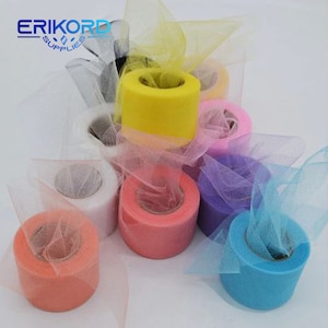 25 iarde 5 cm multicolore lucido cristallo tulle rotolo organza garza trasparente fai da te baby shower ragazze tutù gonna regalo matrimonio festa decorazione