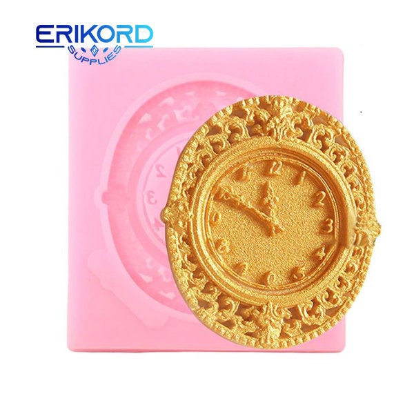 3d Clock Border Sugarcraft Silicone Molds Cupcake Topper Fondant Mold Cake Decorating Tools Candy Chocolate Gumpaste Moulds Free Shipping