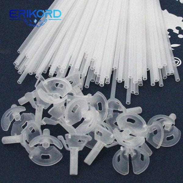 10/50/100pcs 40cm Latex Balloon Stick Transparent White PVC Rods Holder Sticks with Cup Wedding Birthday Party Supply Balloon Tool Plastic