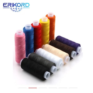 12Roll 150yards Nähgarn Polyester Faden Kegel Set Starke und Langlebige Bunte Fäden Für DIY Stickerei Hand Maschinen