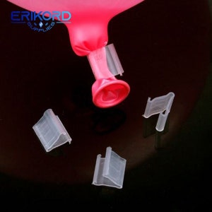100pcs V Shape Balloons Sealing Clip Wedding Balloon Buttons Clips Baloon Birthday Decoration Ballons Accessories