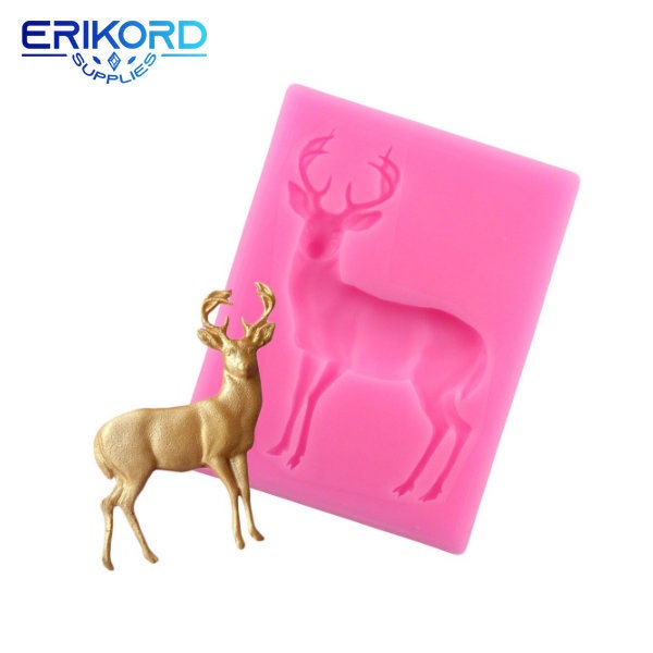 Sugarcraft Deer Silicone Mold Fondant Molds Cake Decorating Tools Chocolate Gumpaste Mold Candy Clay Cake Border Decoration